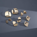 Gold Plated Smooth Diamond Earring