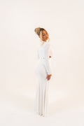 Zara Luxe Evening Dress – Ruched Formal Evening Gown