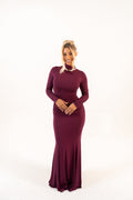 Plum Curve Dress
