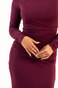 Plum Curve Dress