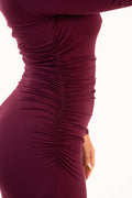 Plum Curve Dress
