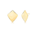 Gold Plated Smooth Diamond Earring