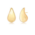 Luna Curve Bigger Drops gold oversized teardrop earrings