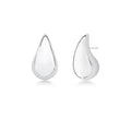 Luna Curve Mini Drops front facing teardrop earrings