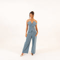 Model in blue set – direct front-facing shot