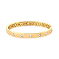 Nova Crystal Bracelet with white zirconia stones and gold finish