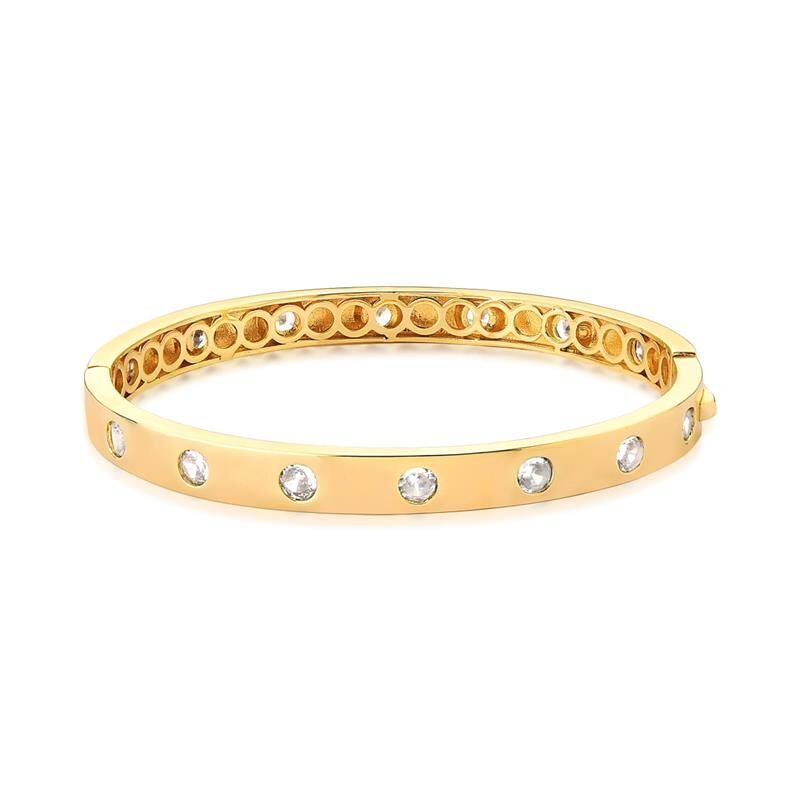 Nova Crystal Bracelet with white zirconia stones and gold finish