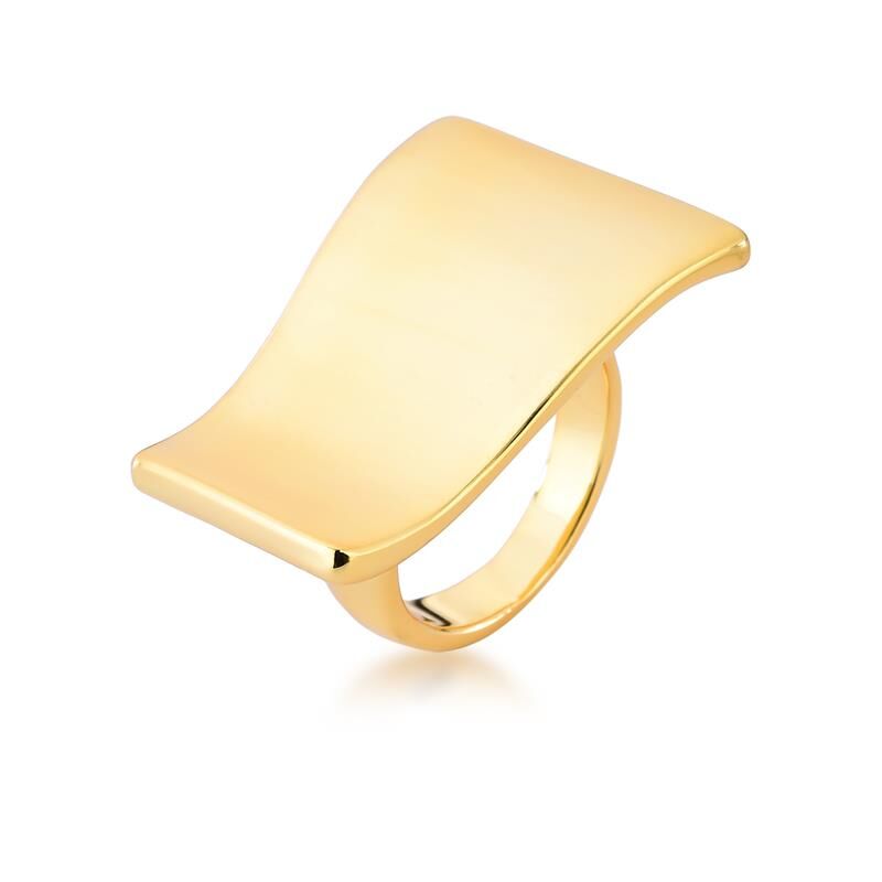 Satin Bar Ring with satin finish